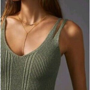 Anthropologie Pilcro Double Strap Tank